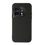 Custodia per telefono in PU con trama in fibra di carbonio con foro preciso, For OnePlus 11 5G, For OnePlus Ace 2 / 11R, For Samsung Galaxy A24