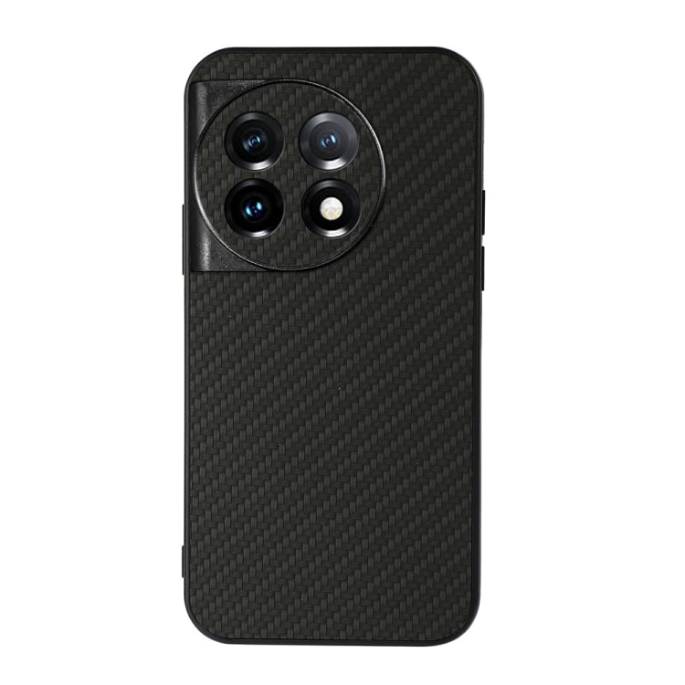 Custodia per telefono in PU con trama in fibra di carbonio con foro preciso, For OnePlus 11 5G, For OnePlus Ace 2 / 11R, For Samsung Galaxy A24
