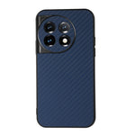 Custodia per telefono in PU con trama in fibra di carbonio con foro preciso, For OnePlus 11 5G, For OnePlus Ace 2 / 11R, For Samsung Galaxy A24
