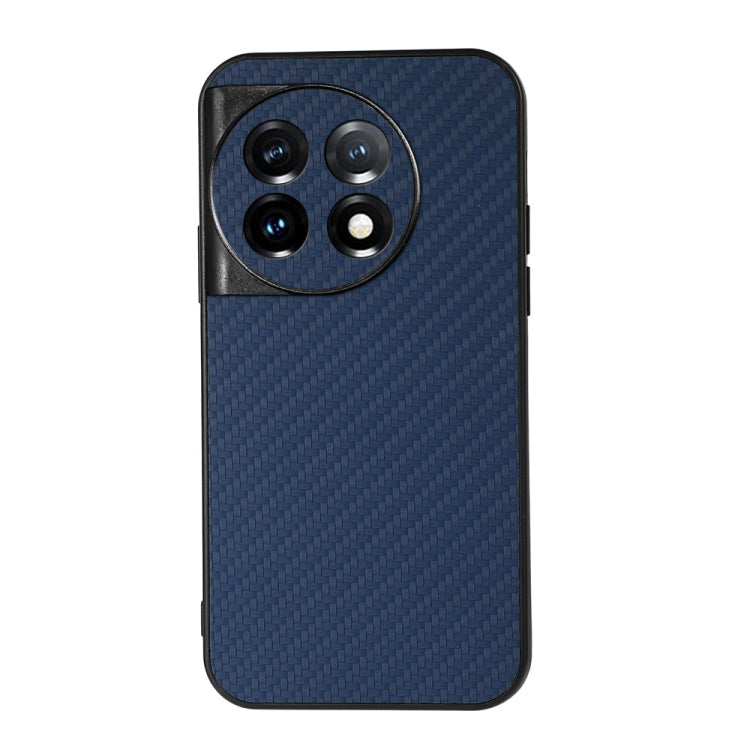 Custodia per telefono in PU con trama in fibra di carbonio con foro preciso, For OnePlus 11 5G, For OnePlus Ace 2 / 11R, For Samsung Galaxy A24