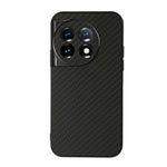 Custodia per telefono in PU con trama in fibra di carbonio con foro preciso, For OnePlus 11 5G, For OnePlus Ace 2 / 11R, For Samsung Galaxy A24
