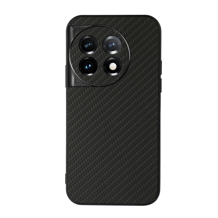 Custodia per telefono in PU con trama in fibra di carbonio con foro preciso, For OnePlus 11 5G, For OnePlus Ace 2 / 11R, For Samsung Galaxy A24