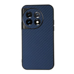 Custodia per telefono in PU con trama in fibra di carbonio con foro preciso, For OnePlus 11 5G, For OnePlus Ace 2 / 11R, For Samsung Galaxy A24