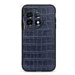 Cassa del telefono in vera pelle con trama in coccodrillo con foro accurato, For OnePlus 11 5G, For OnePlus Ace 2 / 11R, For Samsung Galaxy A24