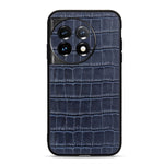 Cassa del telefono in vera pelle con trama in coccodrillo con foro accurato, For OnePlus 11 5G, For OnePlus Ace 2 / 11R, For Samsung Galaxy A24