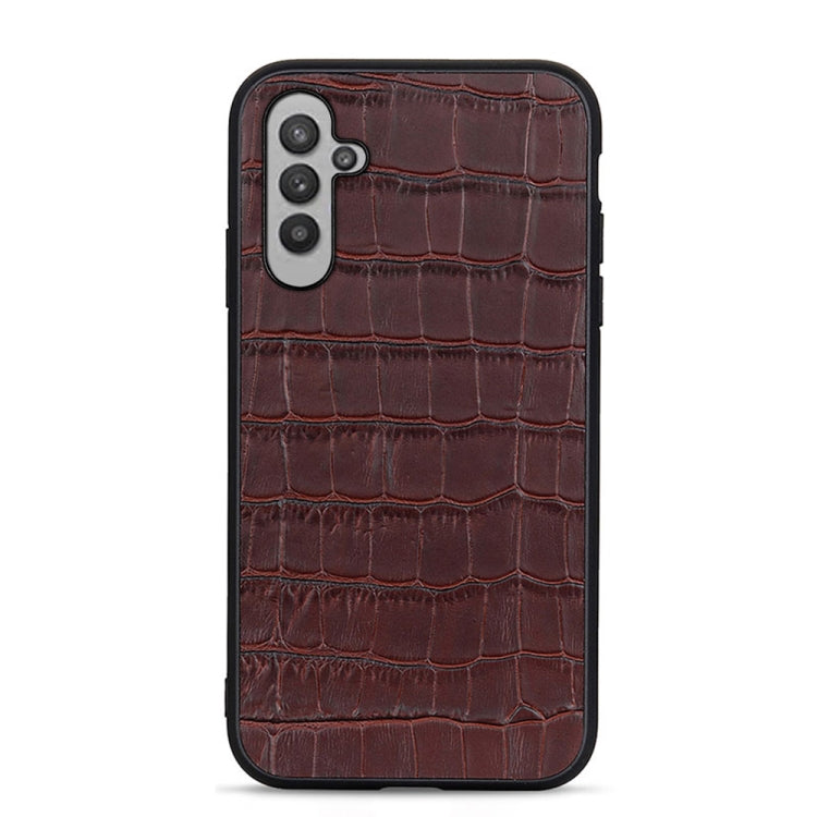 Cassa del telefono in vera pelle con trama in coccodrillo con foro accurato, For OnePlus 11 5G, For OnePlus Ace 2 / 11R, For Samsung Galaxy A24