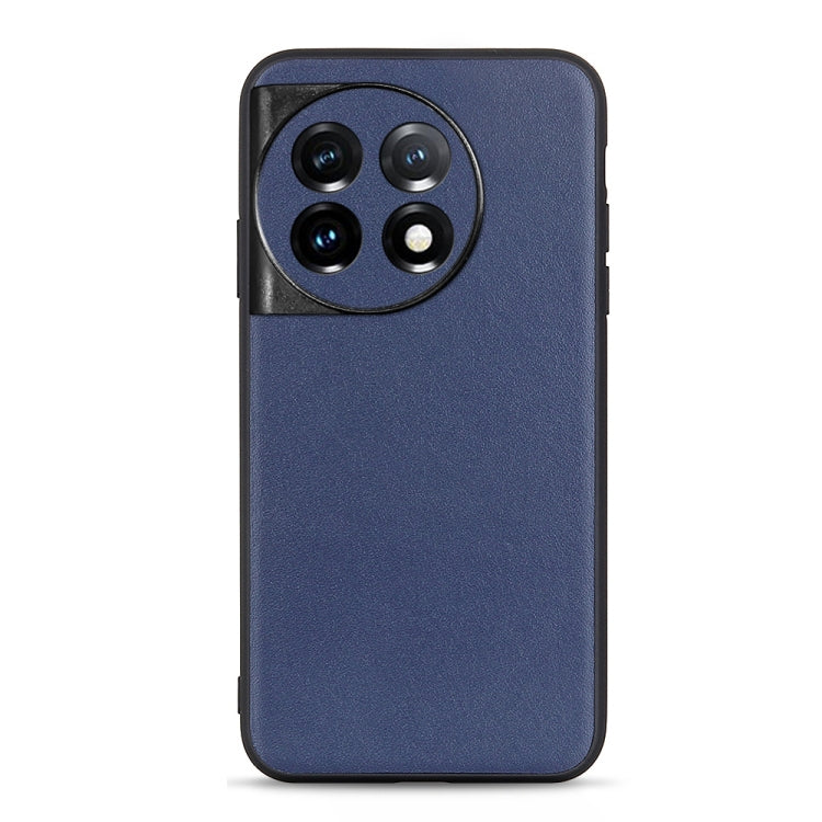 Custodia per telefono in vera pelle con trama in pelle di agnello, For OnePlus 11 5G, For OnePlus Ace 2 / 11R, For Samsung Galaxy A24