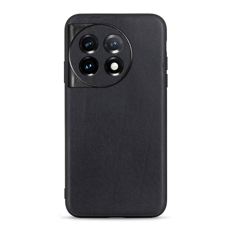 Custodia per telefono in vera pelle con trama in pelle di agnello, For OnePlus 11 5G, For OnePlus Ace 2 / 11R, For Samsung Galaxy A24