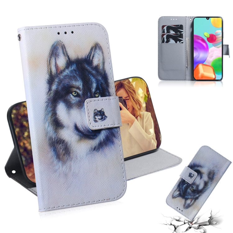 Custodia portafoglio in pelle flip per Samsung Galaxy A41