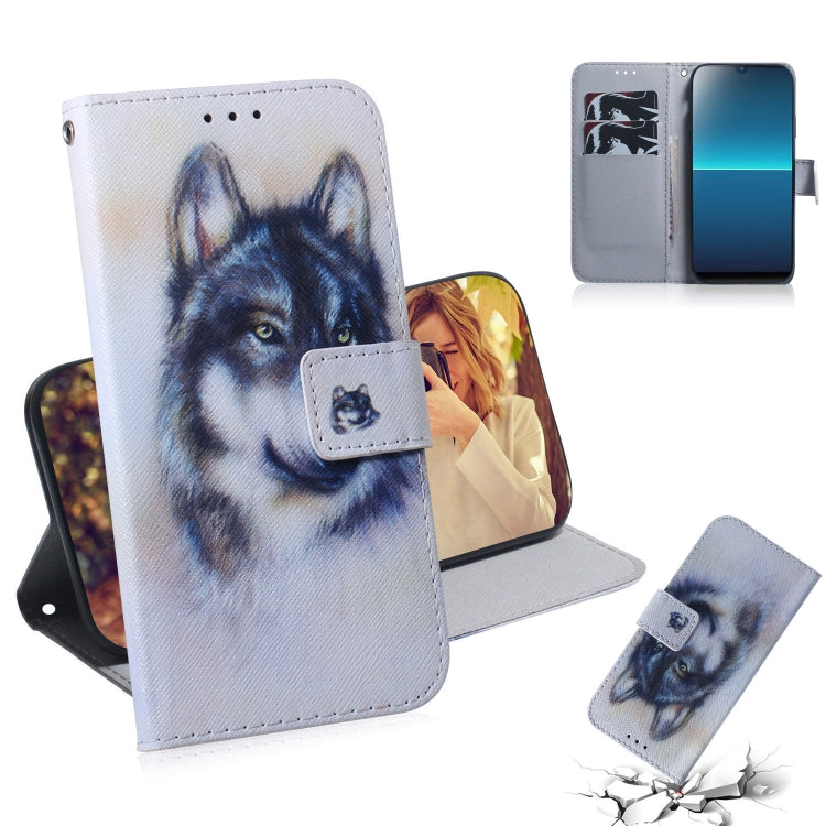 Custodia portafoglio in pelle flip per Sony Xperia L4