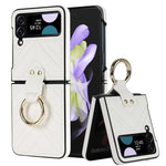 Custodia protettiva pieghevole a forma di V con anello pieghevole, For Samsung Galaxy Z Flip4