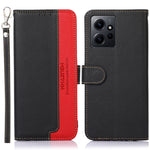 KHAZNEH Custodia per telefono RFID in pelle con texture Litchi, For Google Pixel 7a, For Xiaomi Redmi Note 12 4G Global, For Samsung Galaxy M14 5G