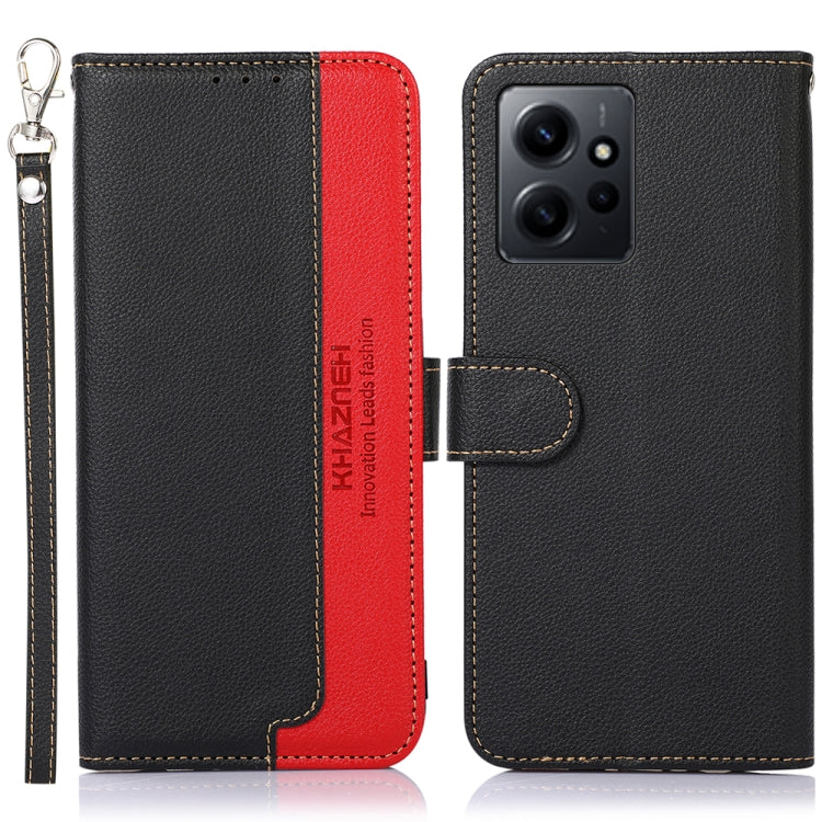 KHAZNEH Custodia per telefono RFID in pelle con texture Litchi, For Google Pixel 7a, For Xiaomi Redmi Note 12 4G Global, For Samsung Galaxy M14 5G