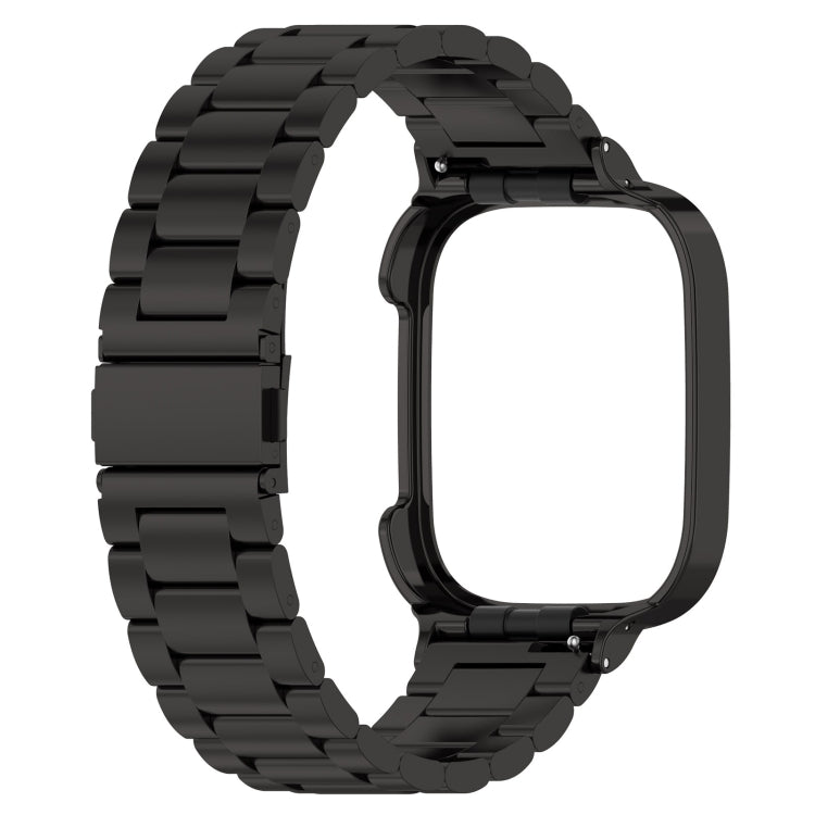 Cinturino per orologio in metallo a tre sfere 2 in 1 con cornice per orologio, For Xiaomi Redmi Watch 3 / Mi Watch Lite 3