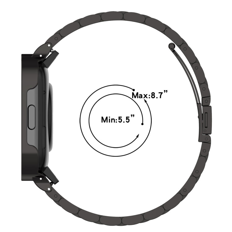 Cinturino per orologio in metallo a tre sfere 2 in 1 con cornice per orologio, For Xiaomi Redmi Watch 3 / Mi Watch Lite 3