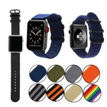 Cinturino in tela con fibbia nera per Apple Watch 41/45mm