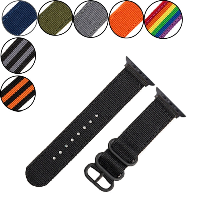 Cinturino in tela con fibbia nera per Apple Watch 41/45mm
