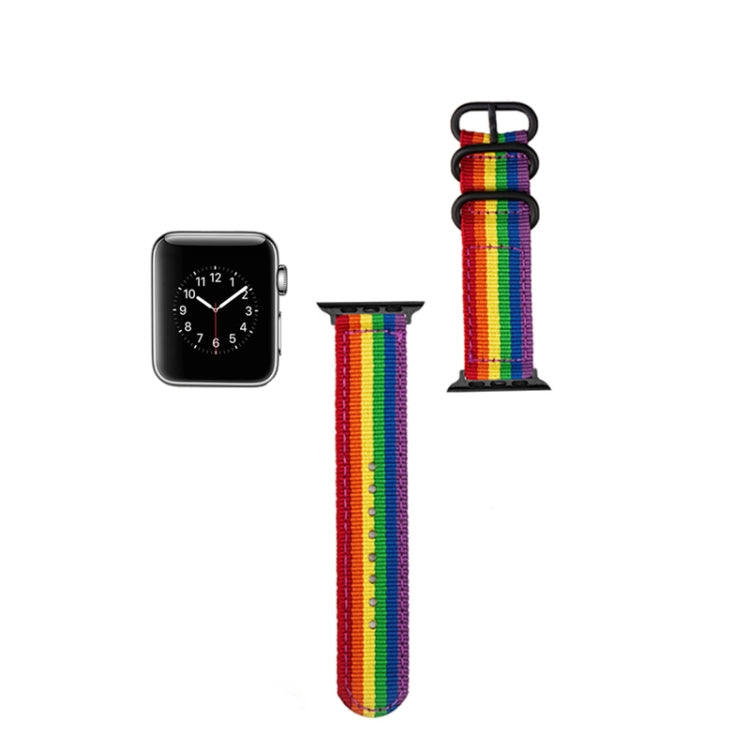 Cinturino in tela con fibbia nera per Apple Watch 41/45mm