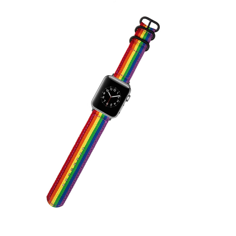 Cinturino in tela con fibbia nera per Apple Watch 41/45mm