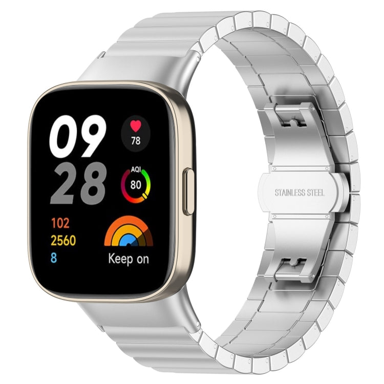 Cinturino per orologio in acciaio con una perla in metallo, For Xiaomi Redmi Watch 3 / Mi Watch Lite 3
