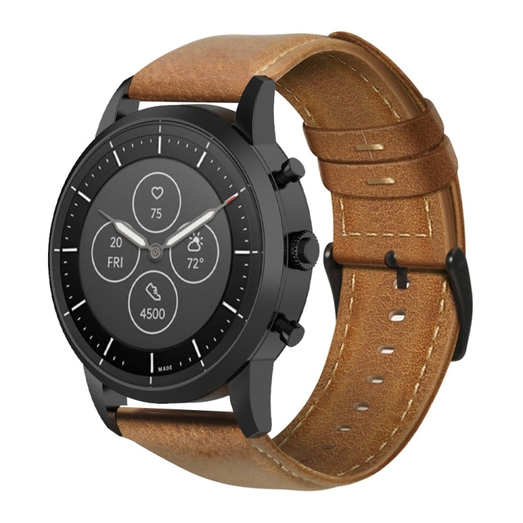 Cinturino in pelle cerata per Huawei Watch GT 2 46mm