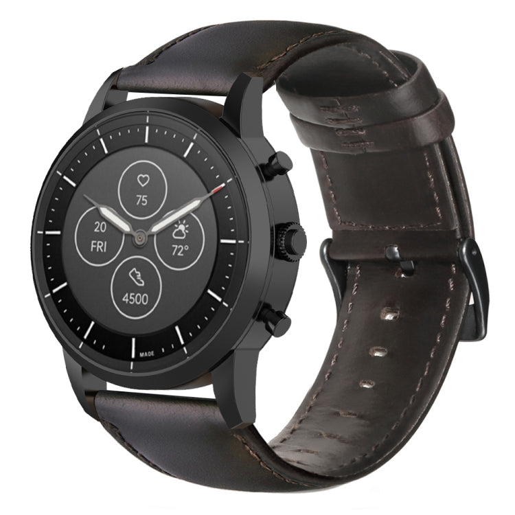 Cinturino in pelle cerata per Huawei Watch GT 2 46mm