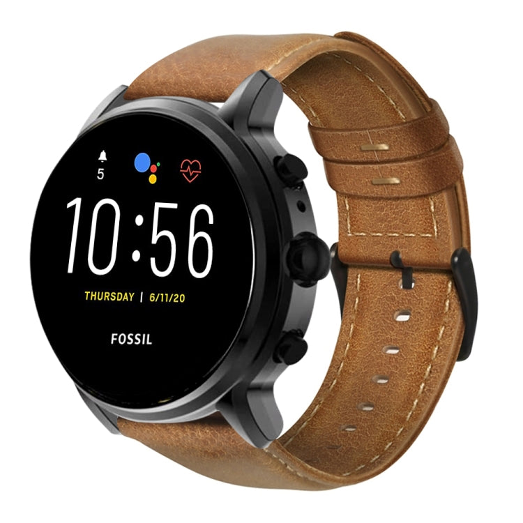 Cinturino in pelle cerata per Huawei Watch GT 2 46mm