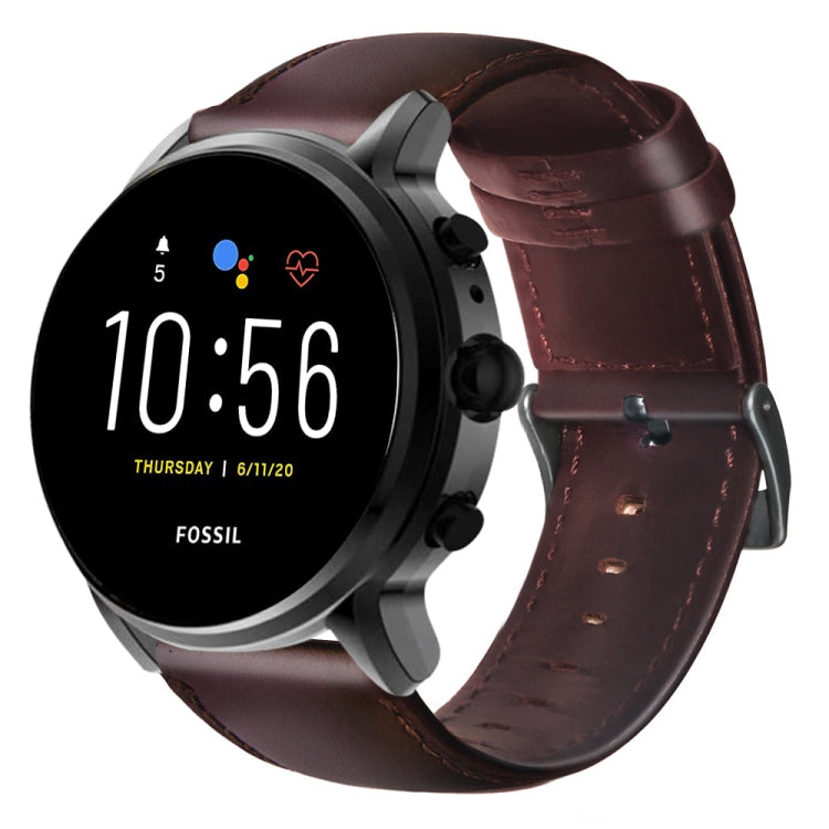 Cinturino in pelle cerata per Huawei Watch GT 2 46mm