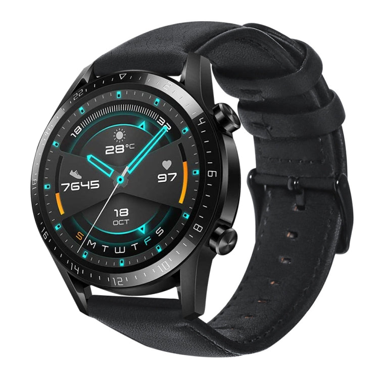 Cinturino in pelle cerata per Huawei Watch GT 2 46mm