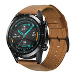 Cinturino in pelle cerata per Huawei Watch GT 2 46mm