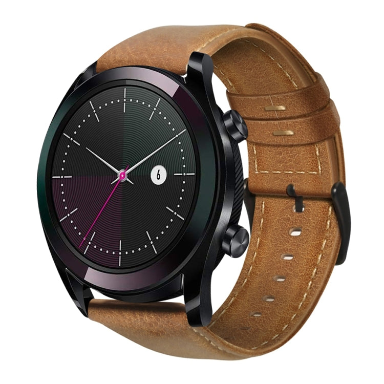 Cinturino in pelle cerata per Huawei Watch GT 2 46mm