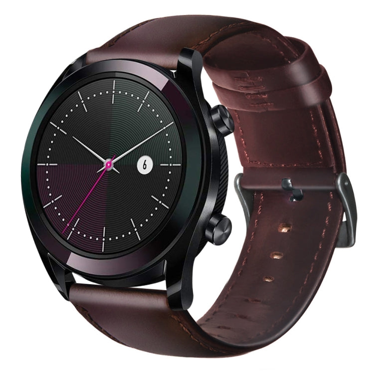 Cinturino in pelle cerata per Huawei Watch GT 2 46mm