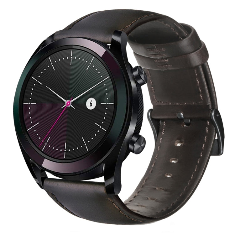 Cinturino in pelle cerata per Huawei Watch GT 2 46mm