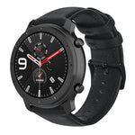 Cinturino per orologio in vera pelle cerata ad olio, For Amazfit GTR 47mm / Pace / Stratos, For Amazfit 2 Stratos, For Ticwatch Pro / E2 / S2, For Pebble Gen 1, For Pebble Time