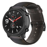 Cinturino per orologio in vera pelle cerata ad olio, For Amazfit GTR 47mm / Pace / Stratos, For Amazfit 2 Stratos, For Ticwatch Pro / E2 / S2, For Pebble Gen 1, For Pebble Time