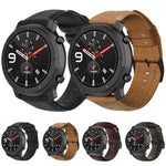 Cinturino per orologio in vera pelle cerata ad olio, For Amazfit GTR 47mm / Pace / Stratos, For Amazfit 2 Stratos, For Ticwatch Pro / E2 / S2, For Pebble Gen 1, For Pebble Time