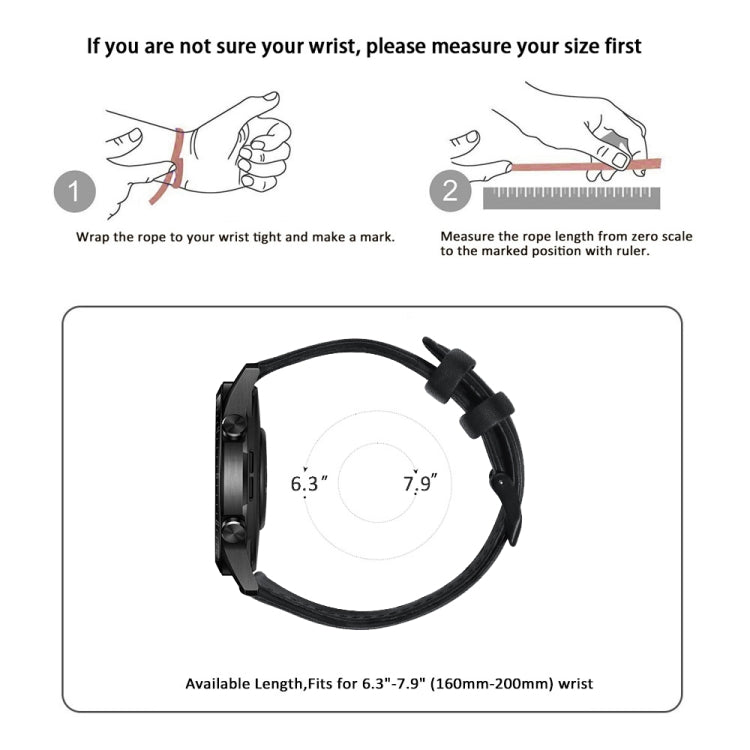 Cinturino in pelle cerata per Amazfit GTR 47mm e Stratos