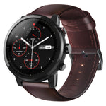 Cinturino in pelle cerata per Amazfit GTR 47mm e Stratos