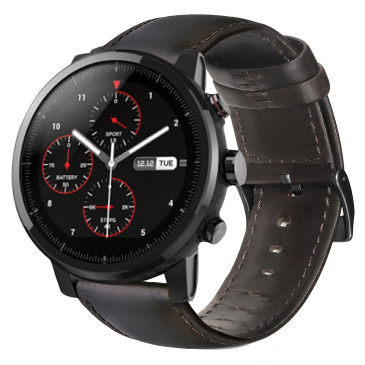 Cinturino in pelle cerata per Amazfit GTR 47mm e Stratos