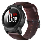 Cinturino in pelle cerata per Amazfit GTR 47mm e Stratos