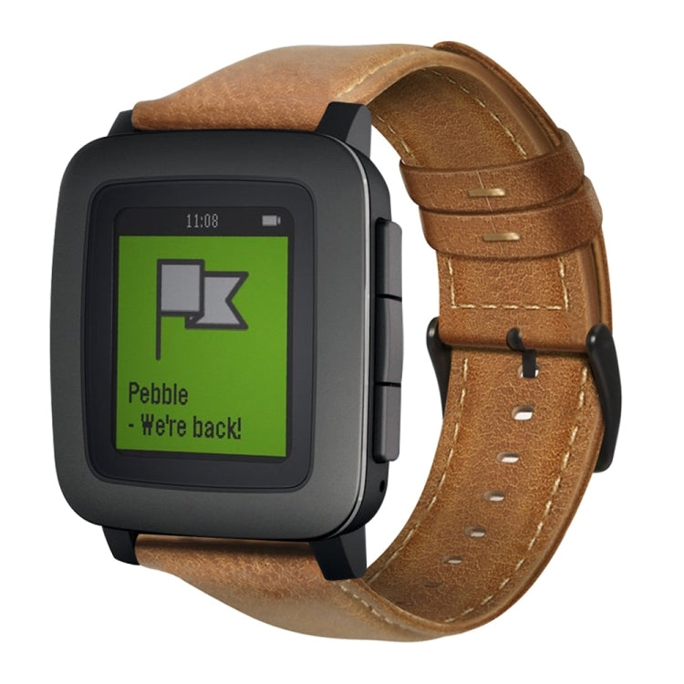 Cinturino in pelle cerata per Amazfit GTR 47mm e Stratos