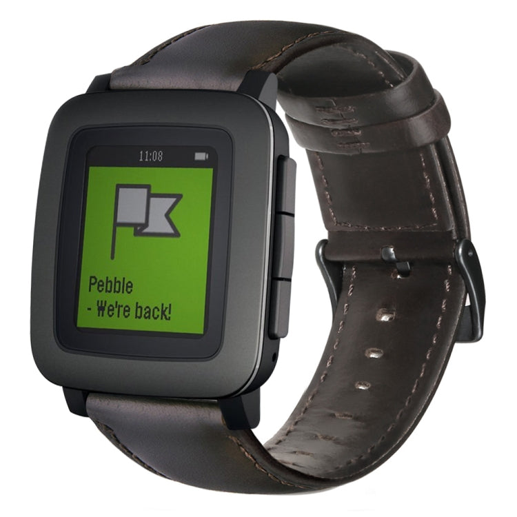 Cinturino in pelle cerata per Amazfit GTR 47mm e Stratos