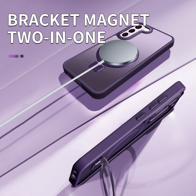 Custodia per telefono con supporto magnetico Skin Feel MagSafe, For Samsung Galaxy S23 5G, For Samsung Galaxy S23+ 5G, For Samsung Galaxy S23 Ultra 5G