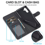LC.IMEEKE Custodia per cellulare in pelle di vitello, For Samsung Galaxy A24 4G / 5G, For Samsung Galaxy Z Fold5 5G, For Samsung Galaxy Z Flip5 5G
