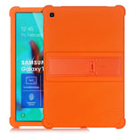 Custodia in silicone con stand per Galaxy Tab A 10.1 e S5e