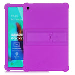 Custodia in silicone con stand per Galaxy Tab A 10.1 e S5e