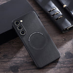 Custodia magnetica per telefono MagSafe in tessuto PU, For Samsung Galaxy S23 5G, For Samsung Galaxy S23+ 5G, For Samsung Galaxy S23 Ultra 5G, For Honor Magic5 Pro, For Xiaomi 13, For OnePlus 11, For OnePlus Ace 2