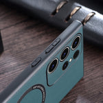 Custodia magnetica per telefono MagSafe in tessuto PU, For Samsung Galaxy S23 5G, For Samsung Galaxy S23+ 5G, For Samsung Galaxy S23 Ultra 5G, For Honor Magic5 Pro, For Xiaomi 13, For OnePlus 11, For OnePlus Ace 2