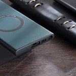 Custodia magnetica per telefono MagSafe in tessuto PU, For Samsung Galaxy S23 5G, For Samsung Galaxy S23+ 5G, For Samsung Galaxy S23 Ultra 5G, For Honor Magic5 Pro, For Xiaomi 13, For OnePlus 11, For OnePlus Ace 2