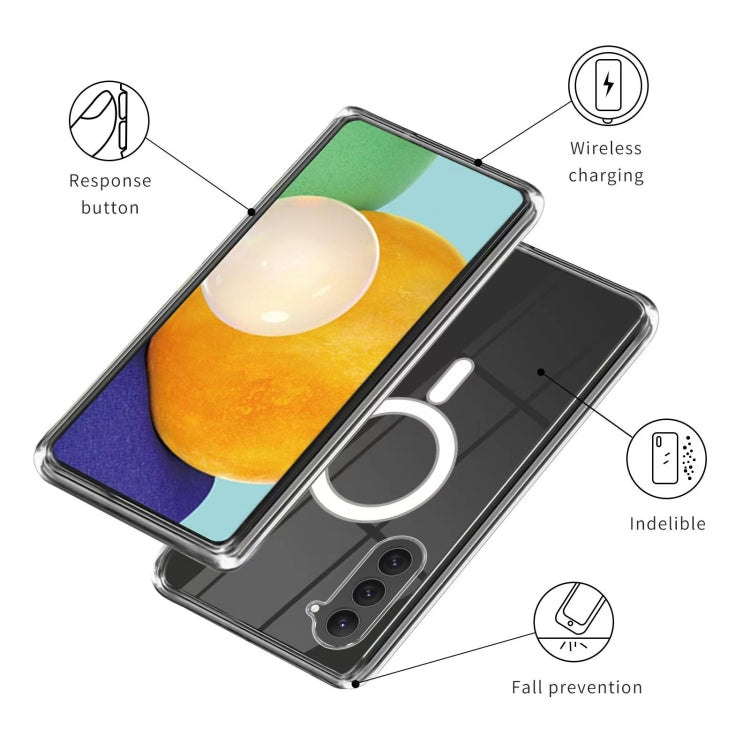 Custodia per telefono in TPU acrilico magnetico MagSafe, For Samsung Galaxy S23 5G, For Samsung Galaxy S23+ 5G, For Samsung Galaxy S23 Ultra 5G
